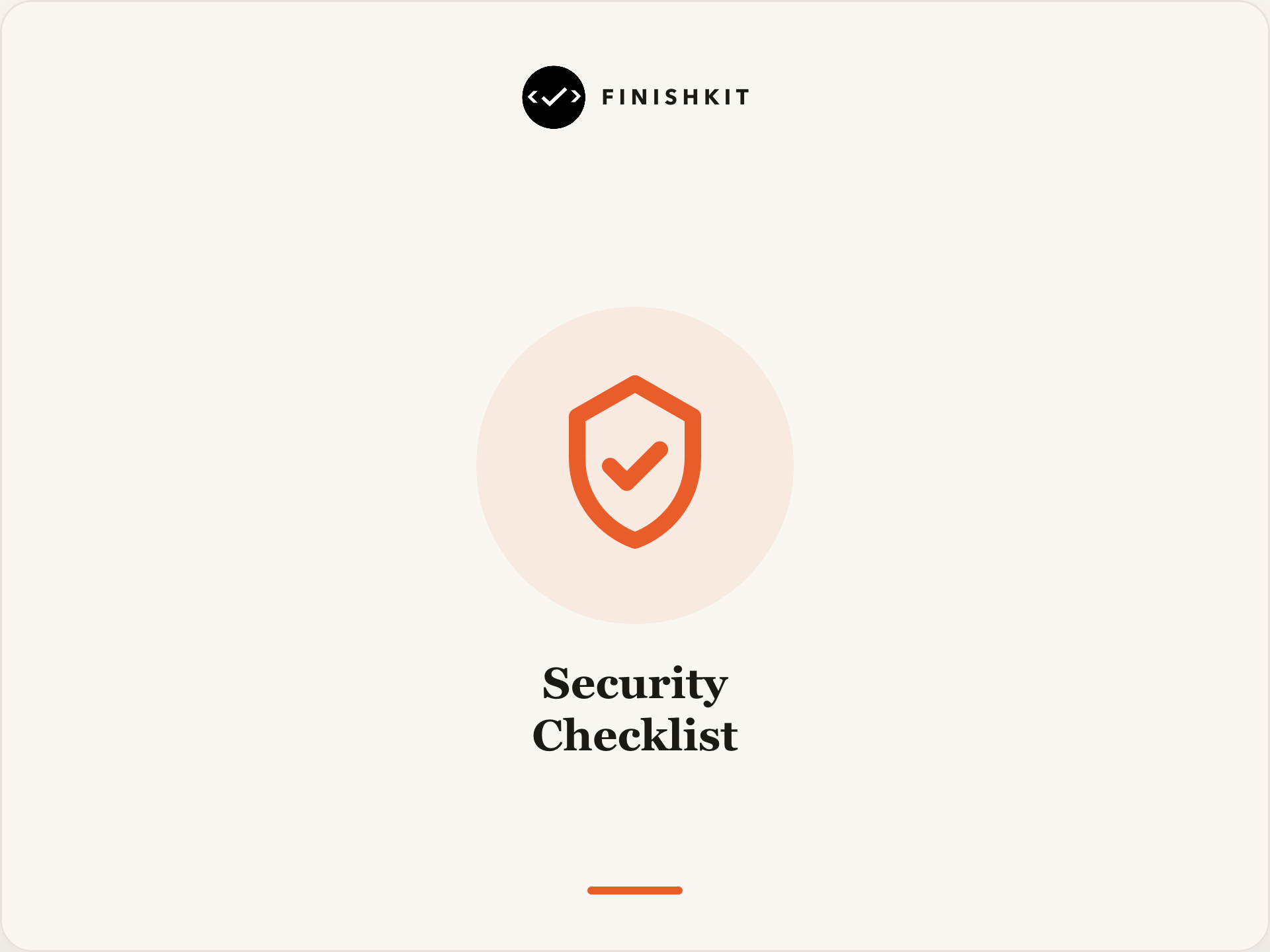 Security checklist for Lovable-built applications