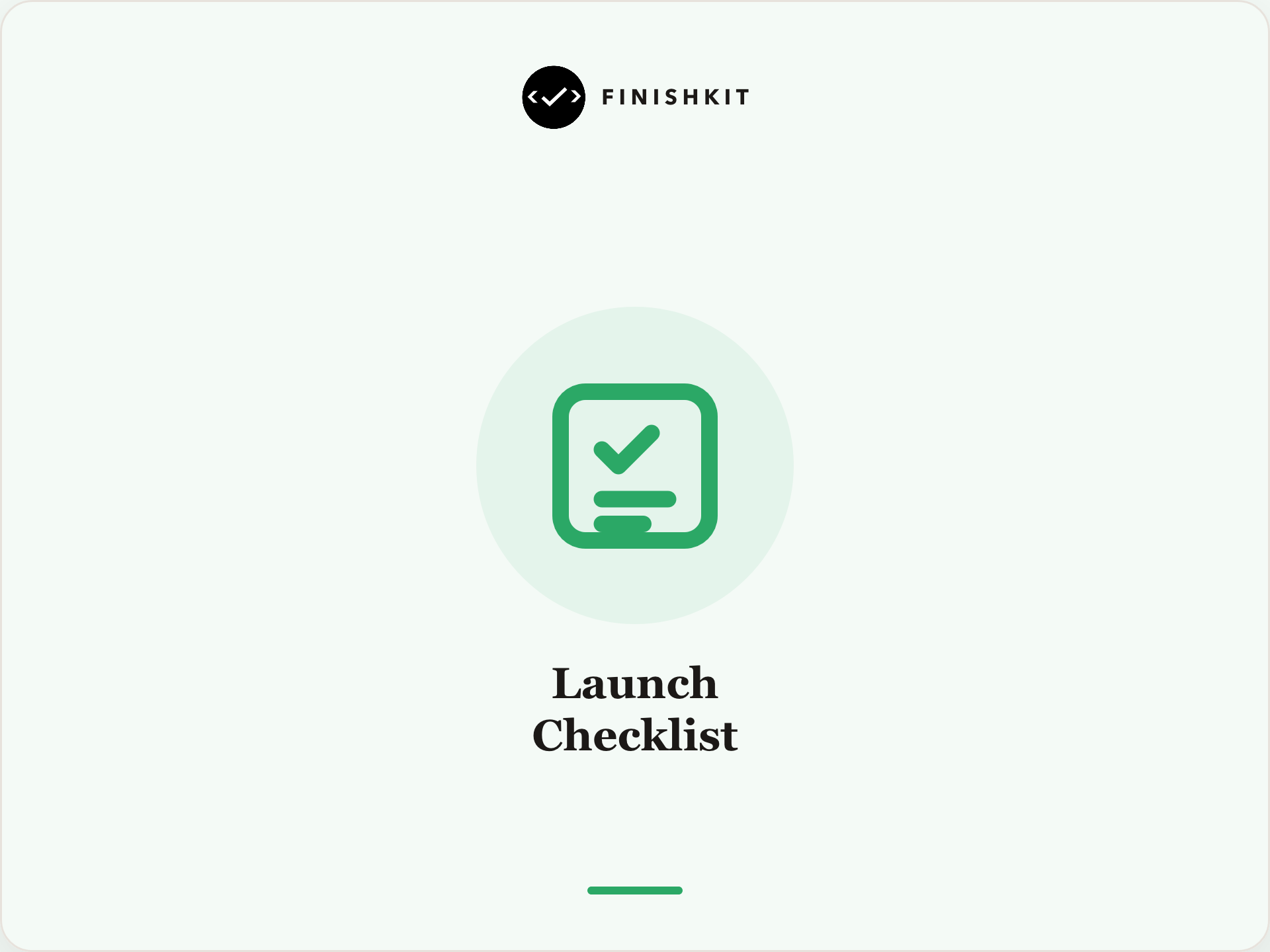Production launch checklist for vibe-coded applications